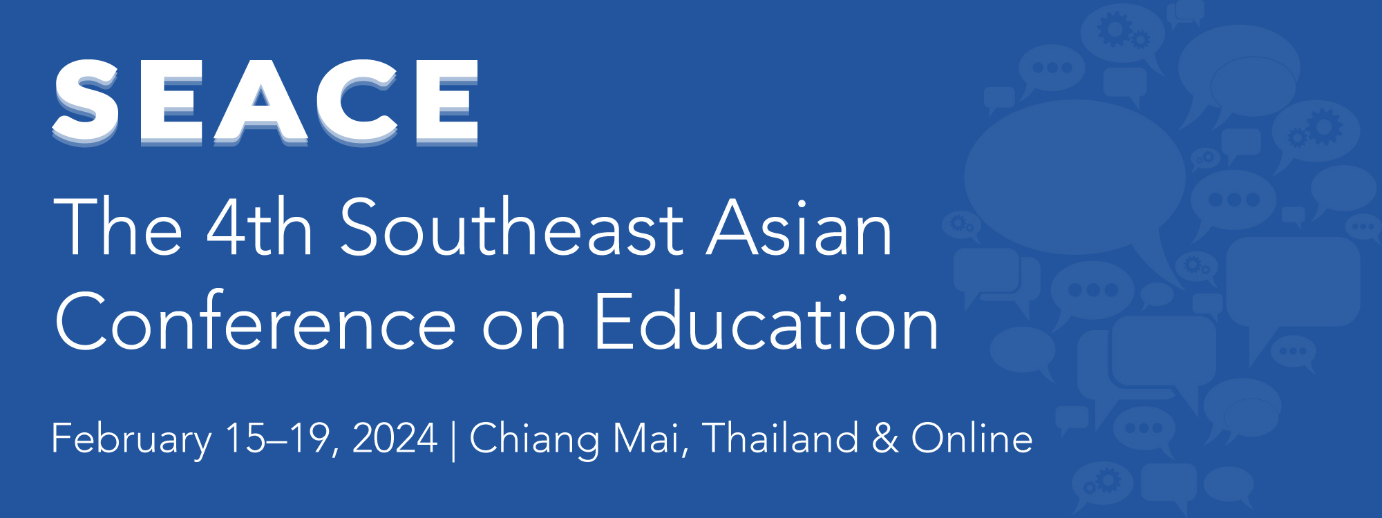 The 4th Southeast Asian Conference on Education SEACE2024 Logo